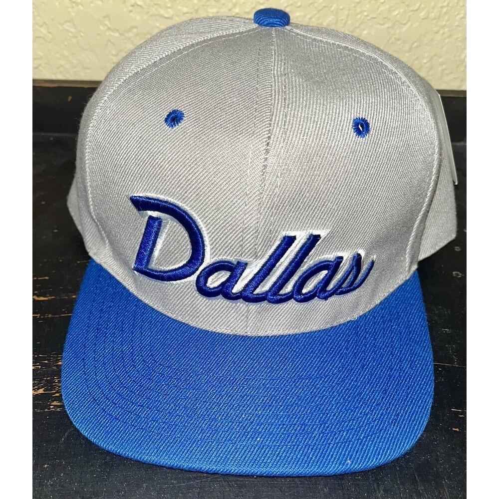 NWT Golden Lion Dallas Gray And Blue Flat Bill Snapback Hat
